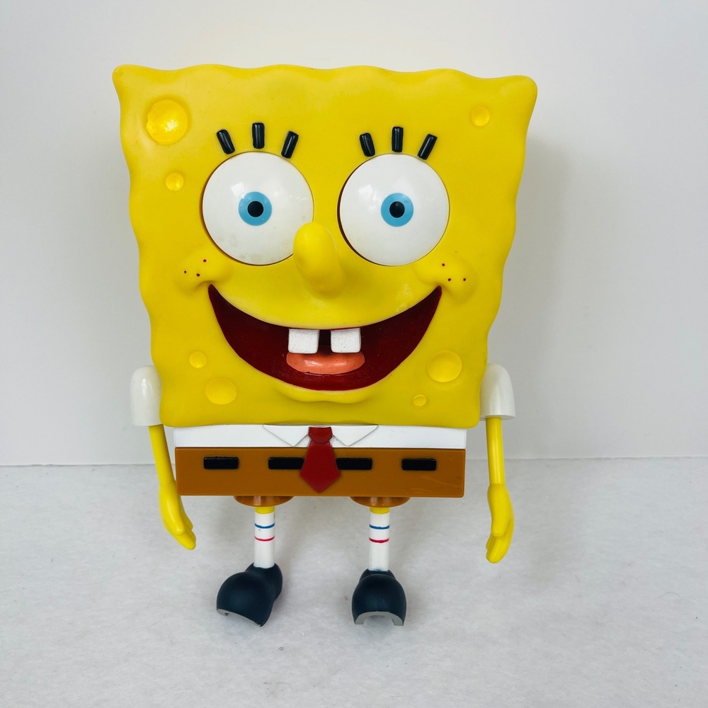 Viacom SpongeBob SquarePants Action Figure Talking Toy Yellow Nickelodeon 2002
